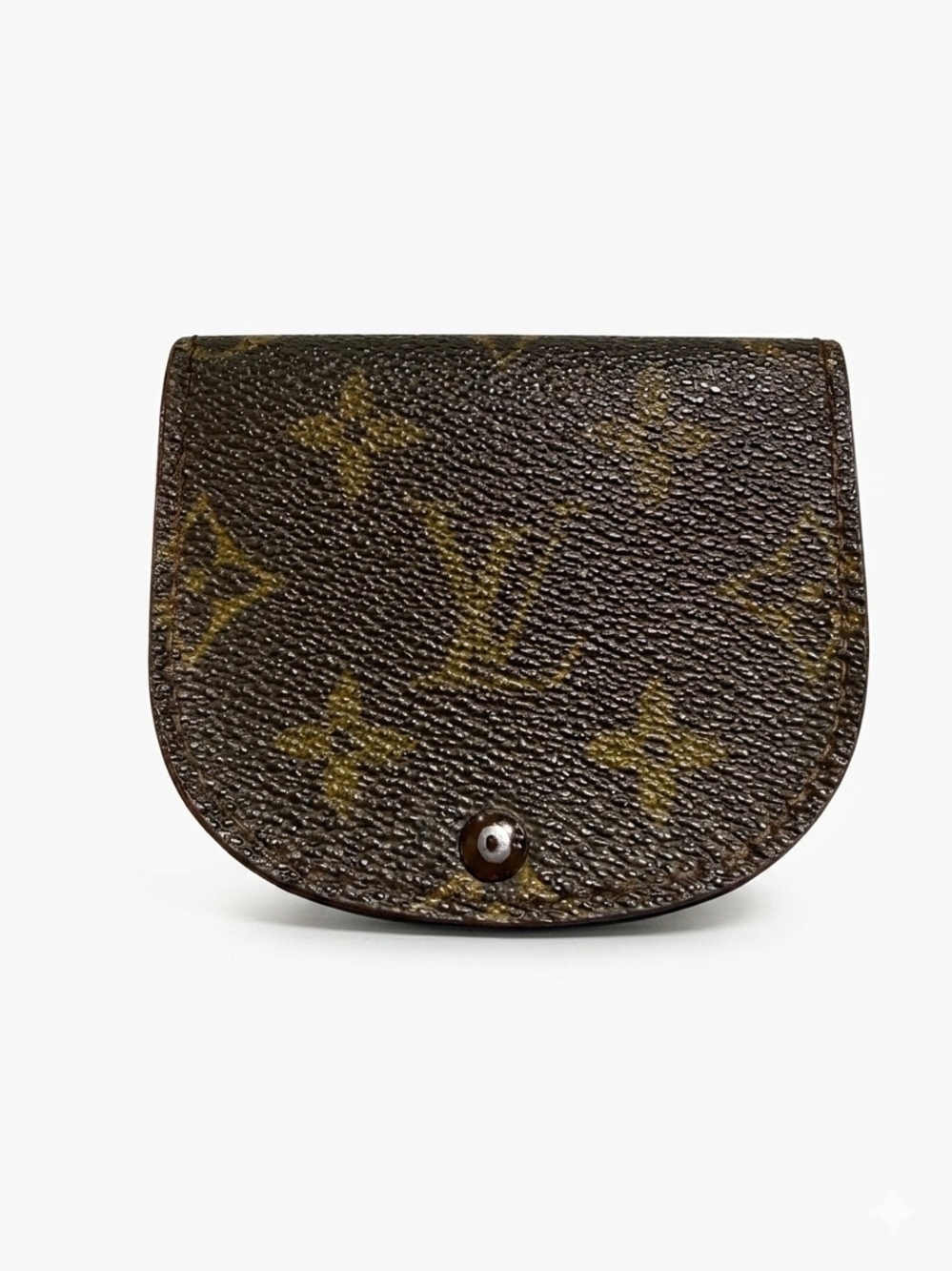 Louis Vuitton Monogram Canvas Coin Pouch in Brown and Gold